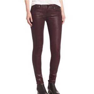 NWT Paige coated denim skinny jeans